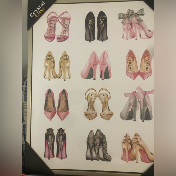 👠 Designer Shoes - framed wall art - Picture 1 of 2